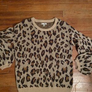 Amuse Society Leopard Sweater